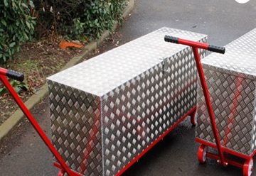 Bespoke Aluminium Checker Plate Trolleys