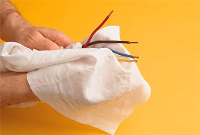 White Sheeting Wiping Rag