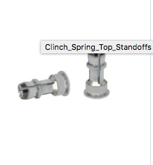 Suppliers of Clinch Spring Top Standoffs