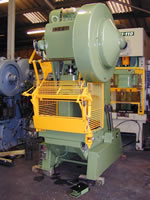 HME Model GH75-75 Ton, Open Fronted, Adjustable Stroke, Geared, Hydragrip Clutch And Brake Power Press