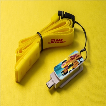 Orbit flash drive with dual connectors