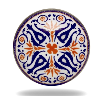 Mediterranean Themed Ceramic Tangier Knob