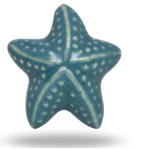 Beach Inspired Ceramic Starfish Knob