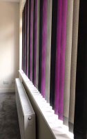 Dim Out Fabric Vertical Blinds For Heat Control