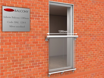 GLASS JULIET BALCONY up to 1240mm opening
