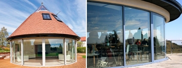 Doors Four Sliding Two Fixed CURVED GLASS PATIO DOORS