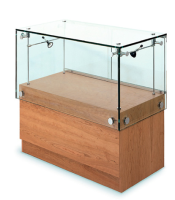 Contemporary Glass Display Counter Cabinets