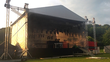 Supplier of Covered Stage Hire for Music Festivals