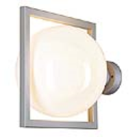 SLV Lighting 229502 Gloo Outdoor IP44 Wall Light In Silver Grey With ES Lamp Holder