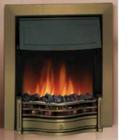 Dimplex DAN20AB Danesbury 2kW Optiflame Effect Electric Fire In An Antique Brass Finish