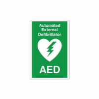 Automated External AED Defibrillator Sign - 200mm x 300mm