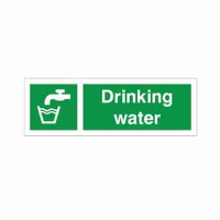 Drinking Water First Aid Sign - 300mm x 100mm