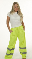 High Visibility Waterproof Trousers in Yellow