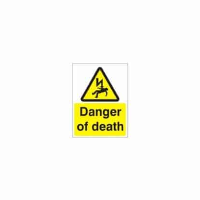 Danger of Death Electrical Sign
