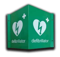 3D Wall Mounted AED Location Sign