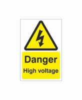 Danger High Voltage Electrical Sign