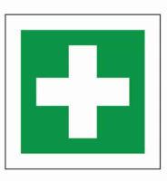 First Aid Symbol Sign - 100mm x 100mm