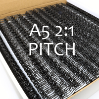 Binding Wires A5 2:1 Pitch - Black No 10 (16mm) A5 - 3 Boxes