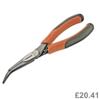 BAHCO 2427G-160, 160mm (6.1/4") BENT LONG SNIPE NEEDLE NOSE PLIERS