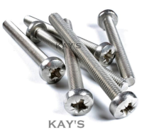 A2 Stainless Steel Pozi Pan Head Machine Screws