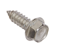 Flanged Hexagon Head Self Tapping Screws Zinc Plated Steel