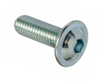 FLANGED SOCKET BUTTON ISO 7380-2 ZINC PLATED STEEL