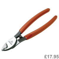 BAHCO 200mm (8") HEAVY DUTY CABLE WIRE CUTTING PLIERS, 2233D