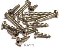 Mixed Sizes - Self Tapping Screws, Stainless Steel, 200 Pk.