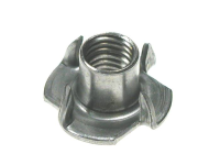 4 PRONG DRIVE IN NUT FOR WOOD (T-NUT) ZINC PLATED