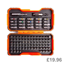 BAHCO 100 PCE SCREWDRIVER BITS & MAGNETIC HOLDER SET, 59/S100BC