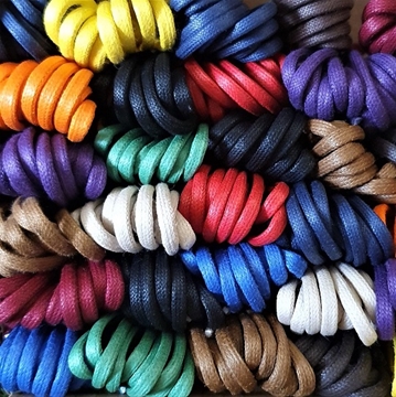 3 mm round waxed cotton laces