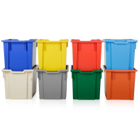 Pack of 5 - Gratnells Jumbo Stack and Store 30 Litre Plastic Storage Boxes