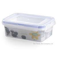 400ml Rectangular Plastic Food Storage Box With Clip Lid