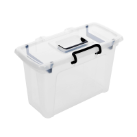 Pack of 3 - 21 Litre Smart Storemaster Plastic File Boxes 