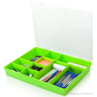 38cm (5.01) 10 Compartment Plastic Organiser Box