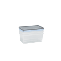 Set of 3 - 9 Litre Wham Plastic Storage Boxes with Mixed Coloured Lids - Shoe Boxes 