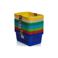 Pack of 3 - Medium Plastic Handy Tidy Storage Basket