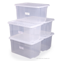 Pallet Deal x 100 - 50L Uni Plastic Storage Boxes with Lids