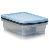 8 Litre Shallow A4 Paper Wham Plastic Storage Box with Lid