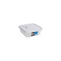 1.8 Litre Square Shallow Plastic Food Box with Lid
