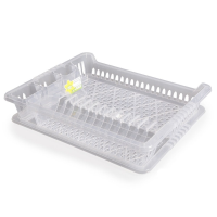 Large Clear Dish Drainer with Tray