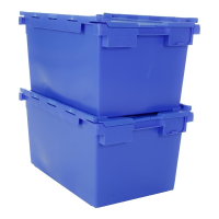 Pack of 2 - 80 Litre Heavy Duty Attached Lid ALC Box - (TC) 