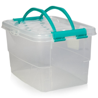 13 Litre Handy Box with Clip on Lid and Carry Handles (021167)