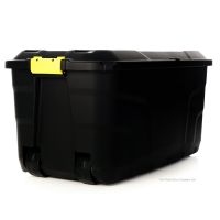 145 Litre Premium Quality Lockable Plastic Box with Clip on Lid and Wheels