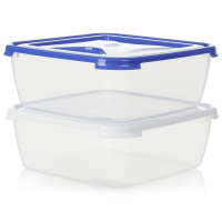 10 litre Square Plastic Cake Box with Lid