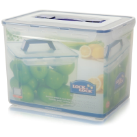 12 Litre Lock & Lock Airtight Storage Box with Carry Handle and Tray