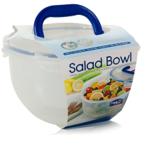 4 Litre Airtight Salad Bowl with Ice Compartment and Handle 