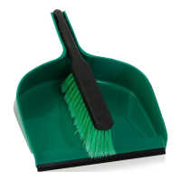Eden Jumbo Dustpan and Brush Set Black/Green (21610)
