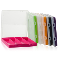 23.5cm (9.02) Square Plastic 8 Compartment Divided Extra Shallow Organiser Box 