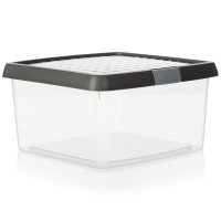 25.5 Litre Wham Clip Square Box with Lid 10.02